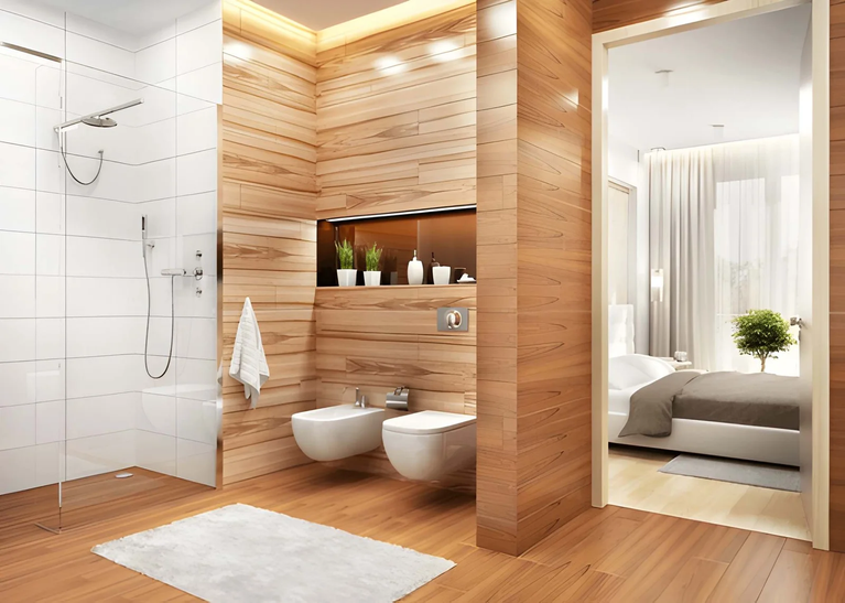 How Do Designers Create Privacy in Open-Plan Bathrooms?